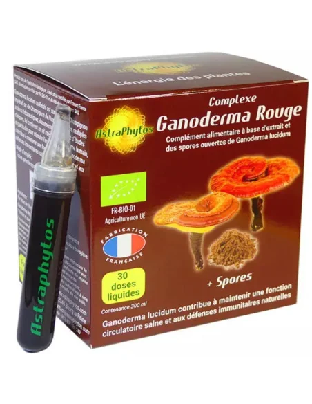 Complejo Ganoderma Rojo (con esporas) Astraphytos 30 ampollas