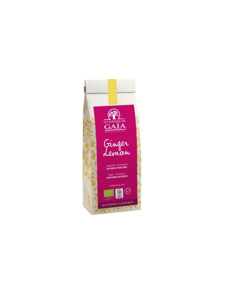 Ginger lemon bio Thé rouge rooibos Jardins de Gaïa