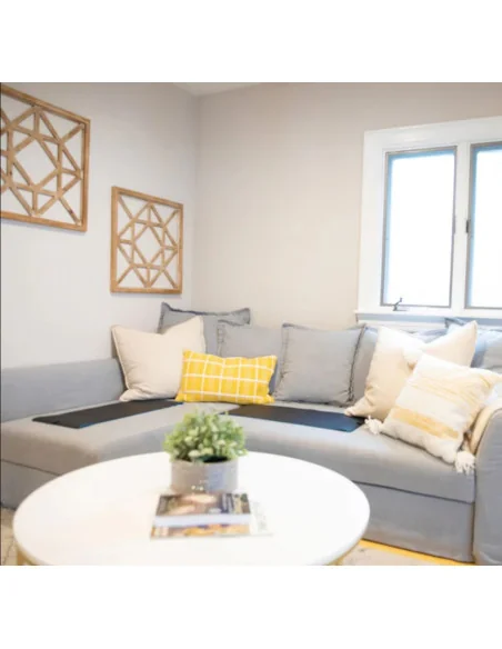 Alfombra universal en el sofá