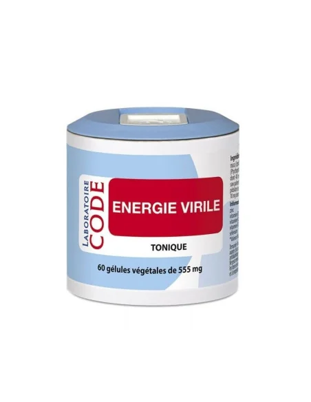 Energie virile Laboratoire CODE pilulier de 60 gélules végétales