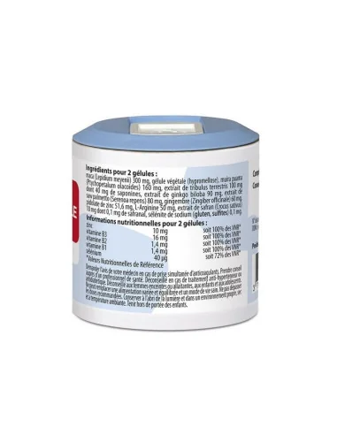 Energie virile Laboratoire CODE pilulier de 60 gélules végétales notice