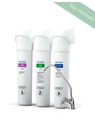 Kit eau normale Purificateur d'eau Aragon-Smart sous évier Geyser Kit eau normale Purificateur d'eau Aragon-Smart sous évier Geyser