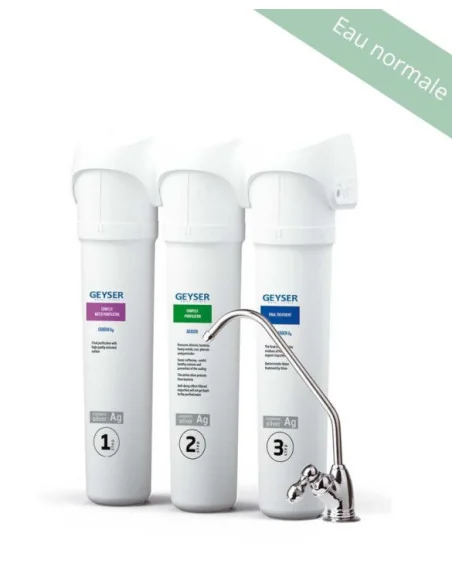 Kit eau normale Purificateur d'eau Aragon-Smart sous évier Geyser
