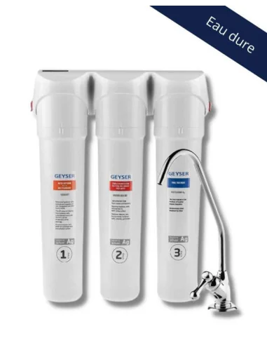 Kit eau dure Purificateur d'eau Aragon-Smart sous évier Geyser Kit eau dure Purificateur d'eau Aragon-Smart sous évier Geyser