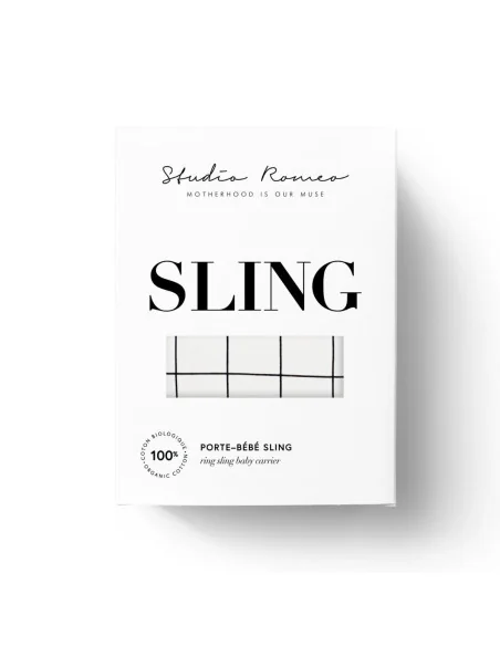 Echarpe de portage sling Geometric Studio Roméo
