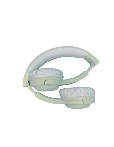 Auriculares de audio verde Merlín doblado