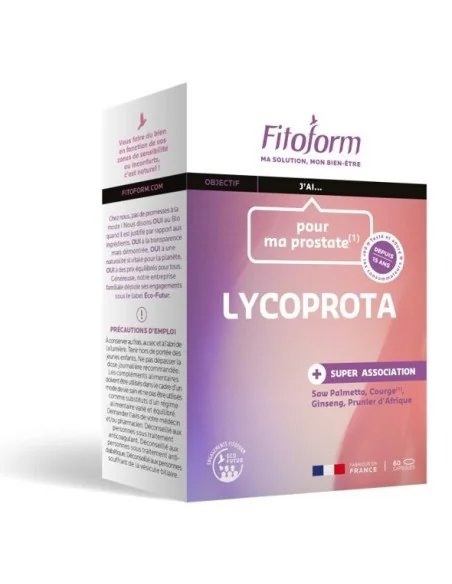 Lycoprota 60 capsules - Confort urinaire Fitoform