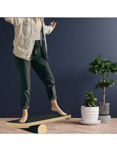 ROMIX Planche Equilibre Bois, Wobble Balance Board Plateau de Thérapie ROMIX Planche Equilibre Bois, Wobble Balance Board Plateau de Thérapie