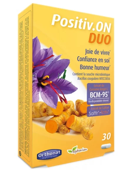 Positiv.On - Stress et moral Orthonat Nutrition 30 gélules