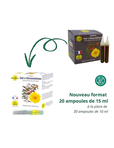 20 AMPOULES ASTRAPHYTOS GIJI & CHRYSENTHEME NOUVEAU FORMAT