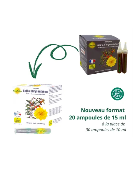 20 AMPOULES ASTRAPHYTOS GIJI & CHRYSENTHEME NOUVEAU FORMAT