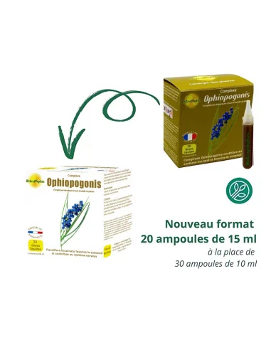 Complexe Ophiopogonis ampoules Astraphytos nouveau format 20 ampoules
