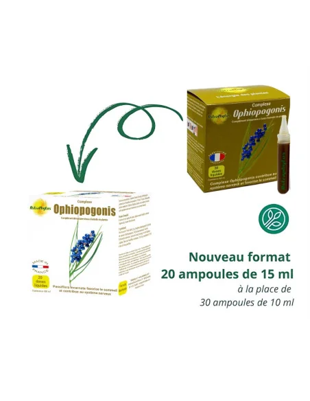 Complexe Ophiopogonis ampoules Astraphytos nouveau format 20 ampoules