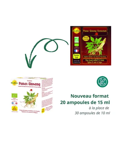 Panax Ginseng bio Astraphytos (ex PhytoAura) 20 ampoules