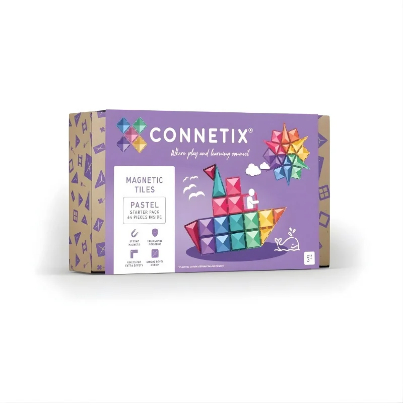 Pack starter pastel CONNETIX 64 pièces
