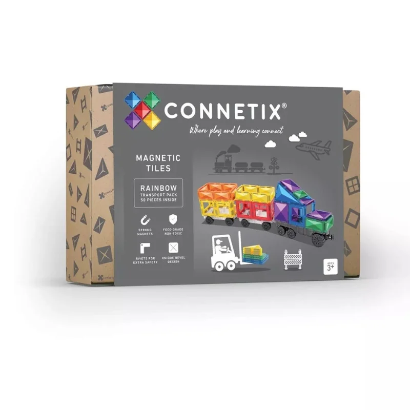 Pack Transport arc-en-ciel CONNETIX 50 pièce