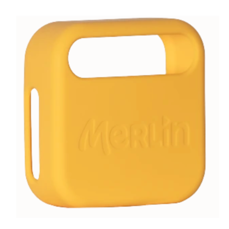 Boite à histoires MERLIN verte - coque jaune