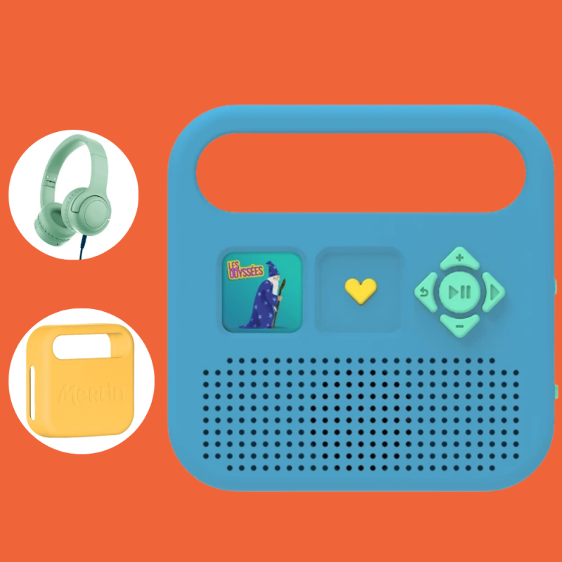 Pack intégral : Casque, coque et conteuse MERLIN