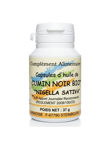 Nigelle bio capsules LBA (laboratoire St Ambroise)