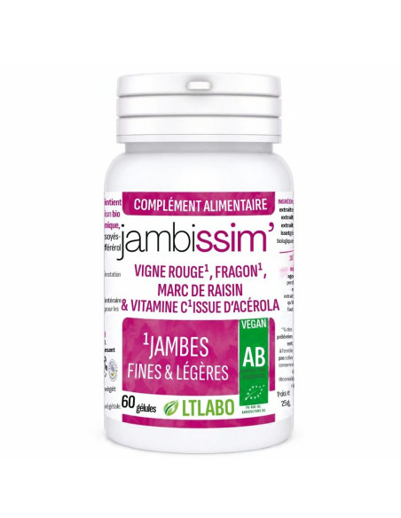 Jambissim 60 cápsulas - Piernas ligeras, celulitis LT Labo