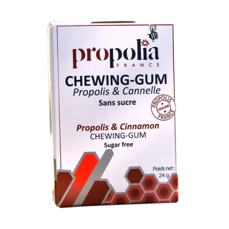 Chewing gum Propolis Cannelle sans sucre - Propolia Apimab