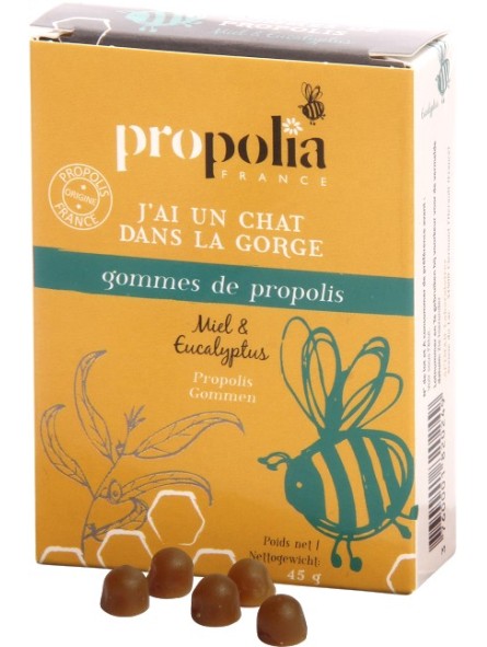 Gommes de propolis, miel, eucalyptus - Voies respiratoires Propolia Apimab