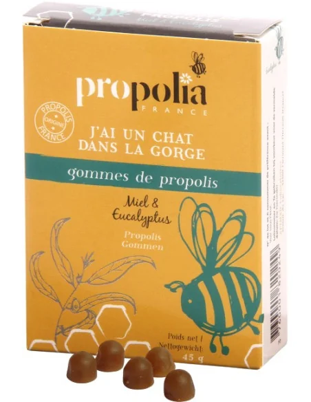 Gomas de propóleo, miel, eucalipto - Vías respiratorias Propolia Apimab