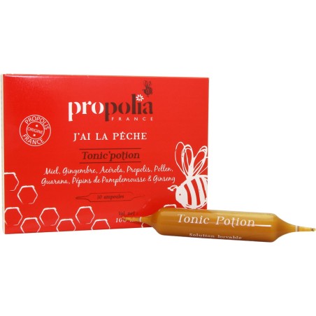 Tonic potion Propolis, miel, gingembre, acérola, pollen - Propolia Apimab