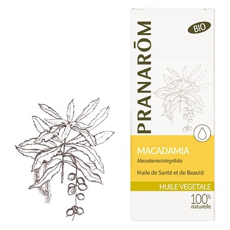 Macadamia bio Huile  végétale 50ml - Aromathérapie Pranarom