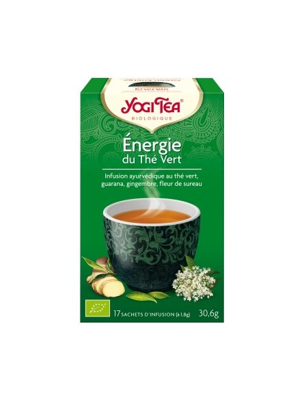 Energie du thé vert bio Tisane ayurvédique Yogi Tea