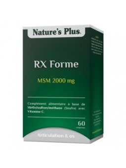MSM Rx Forme 60cps - Soufre bio-disponible Nature's Plus