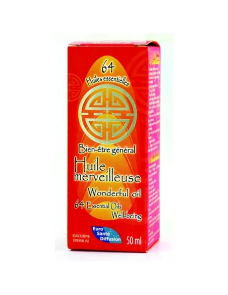 Maravilloso complejo de aceites con 64 aceites esenciales 50ml - Euro Santé Diffusion