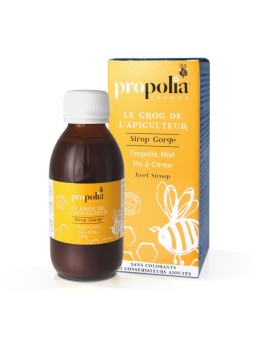 Sirop Propolis miel & plantes - Gorge et voix Propolia Apimab