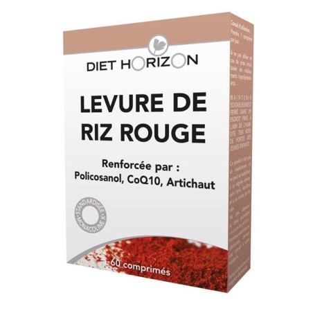 Levure de riz rouge 60cps - Lipides et glucides Diet Horizon