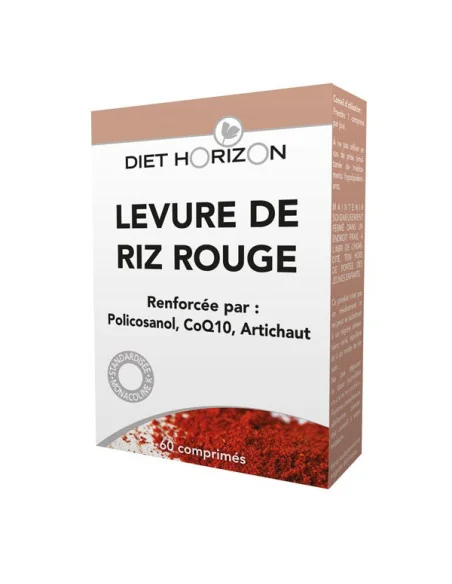 Levure de riz rouge 60cps - Lipides et glucides Diet Horizon