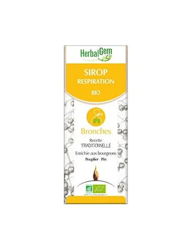 Sirop respiration bio Gemmothérapie Herbalgem