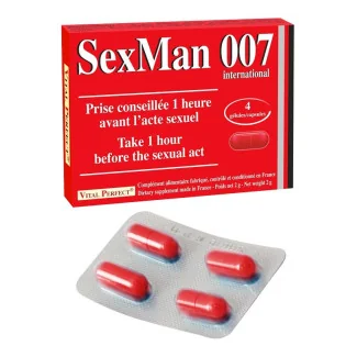 SexMan 007 Libido performance Homme 4 gelules Vital perfect