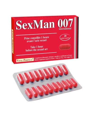 SexMan 007 Libido performance Homme 4 gelules Vital perfect