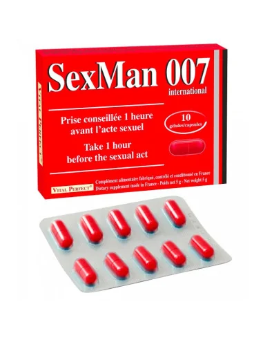 SexMan 007 Libido performance Homme 4 gelules Vital perfect