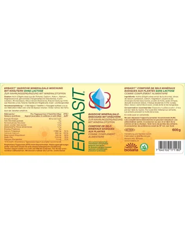 Compuestos minerales sin gluten, lactosa,...