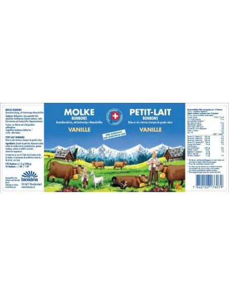 Caramelos de suero con sales minerales básicas Biosana