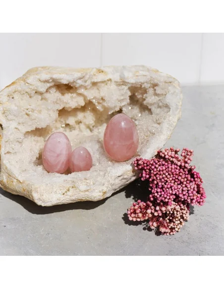 Huevo Yoni Cuarzo Rosa - HOLI LAB.