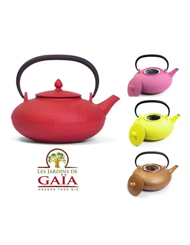 Tetera Itome de hierro fundido 0,70 L - 4 colores - Les Jardins de Gaïa