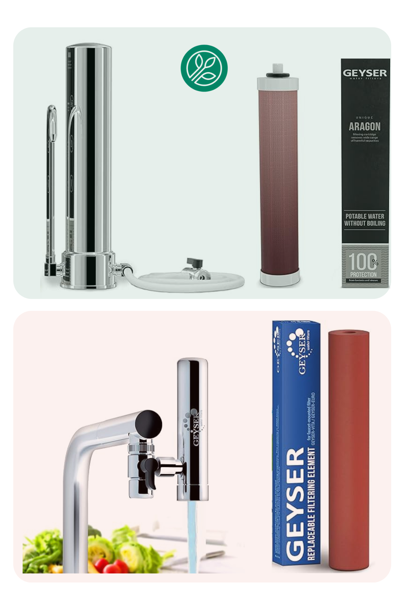 Purificateur d'eau aragon geyser