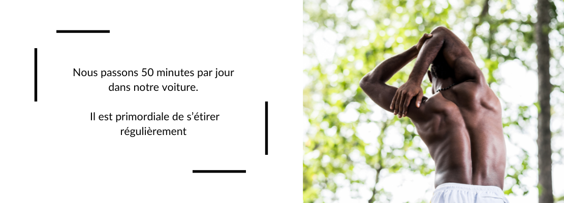 Mal de dos en voiture - étirement